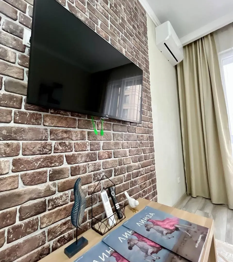 Spacious Apartment On The 7Th Floor With A View Of The Football Field Almaty