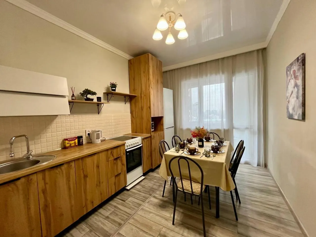 Spacious Apartment On The 7Th Floor With A View Of The Football Field Almaty