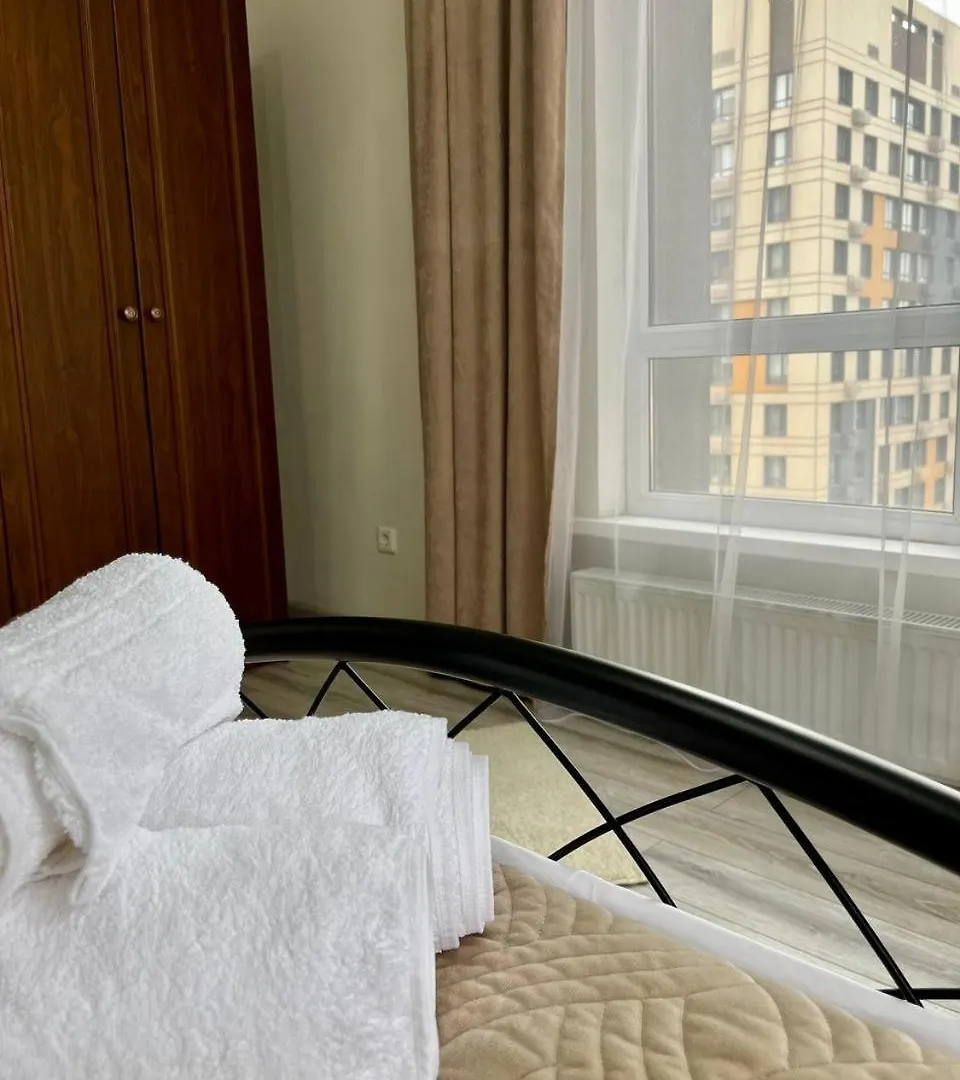 Spacious Apartment On The 7Th Floor With A View Of The Football Field Almaty