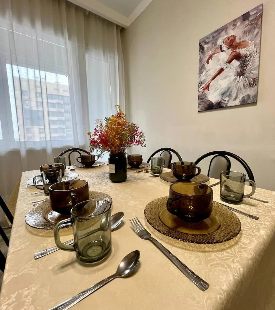 Spacious Apartment On The 7Th Floor With A View Of The Football Field Almaty