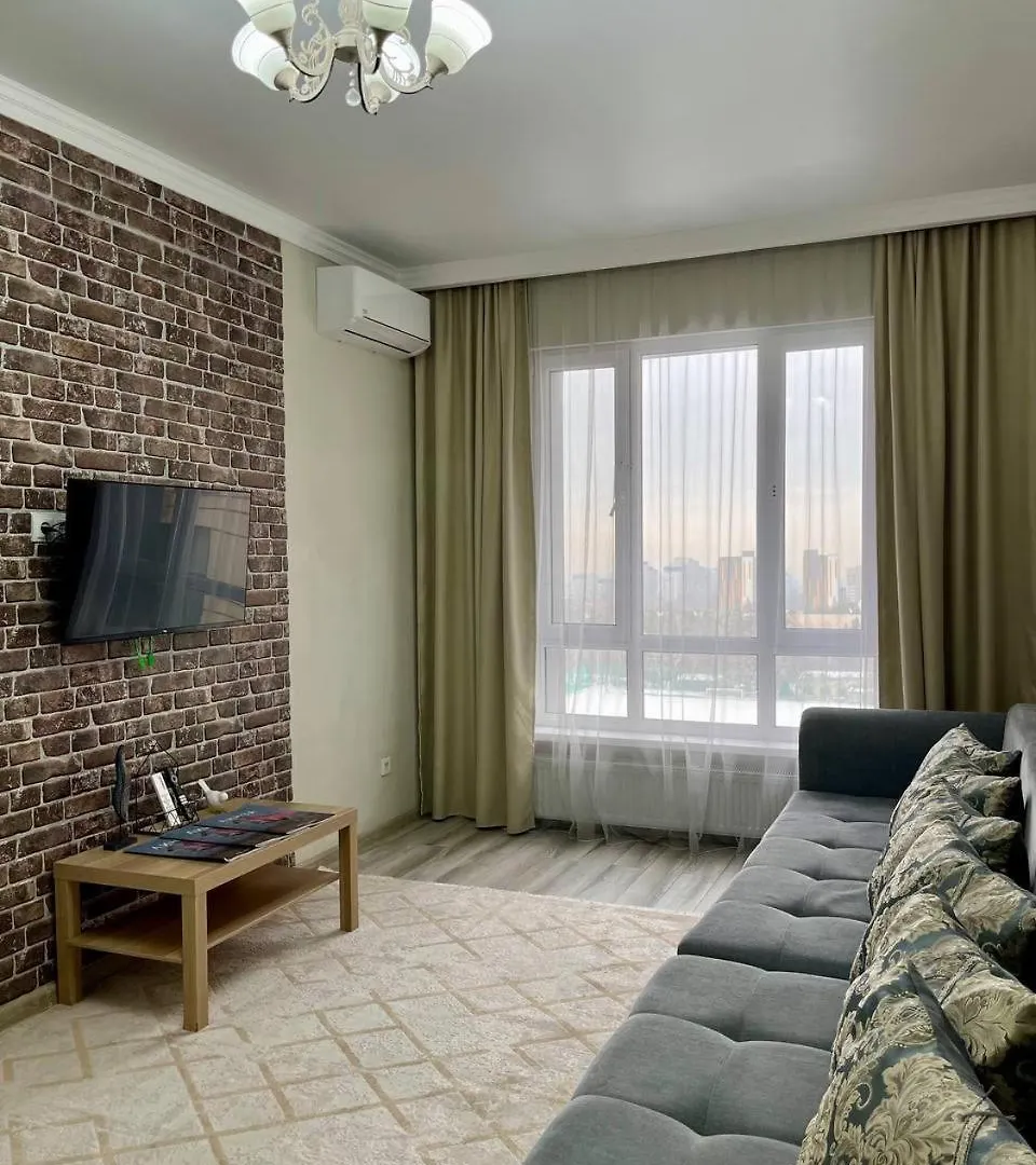 Spacious Apartment On The 7Th Floor With A View Of The Football Field Almaty